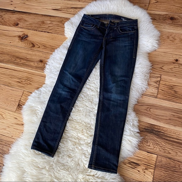 William Rast Denim - William Rast Jinni Ultra Skinny Low Rise Dark Wash Jeans 26